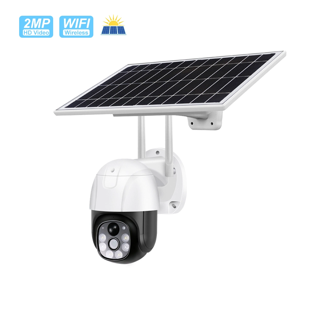 4G WiFi Panel solar exterior Cámara de seguridad con tecnología inalámbrica Vigilancia CCTV