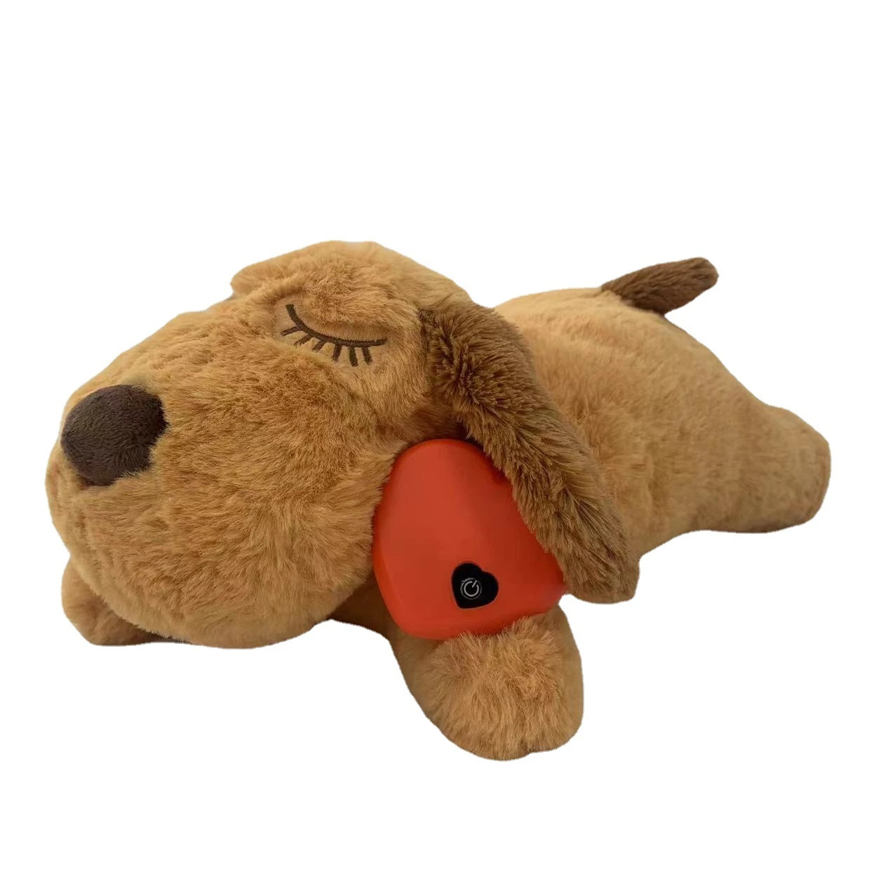 Ruunjoy lindo Cachorro de latido de la formación del Comportamiento Animal de peluche juguete cómodo Snuggle socorro ansiedad ayuda de sueño duradero muñeco perro