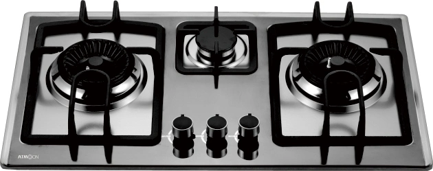 Stainless Steel 3 Burner Portable Gas Stove