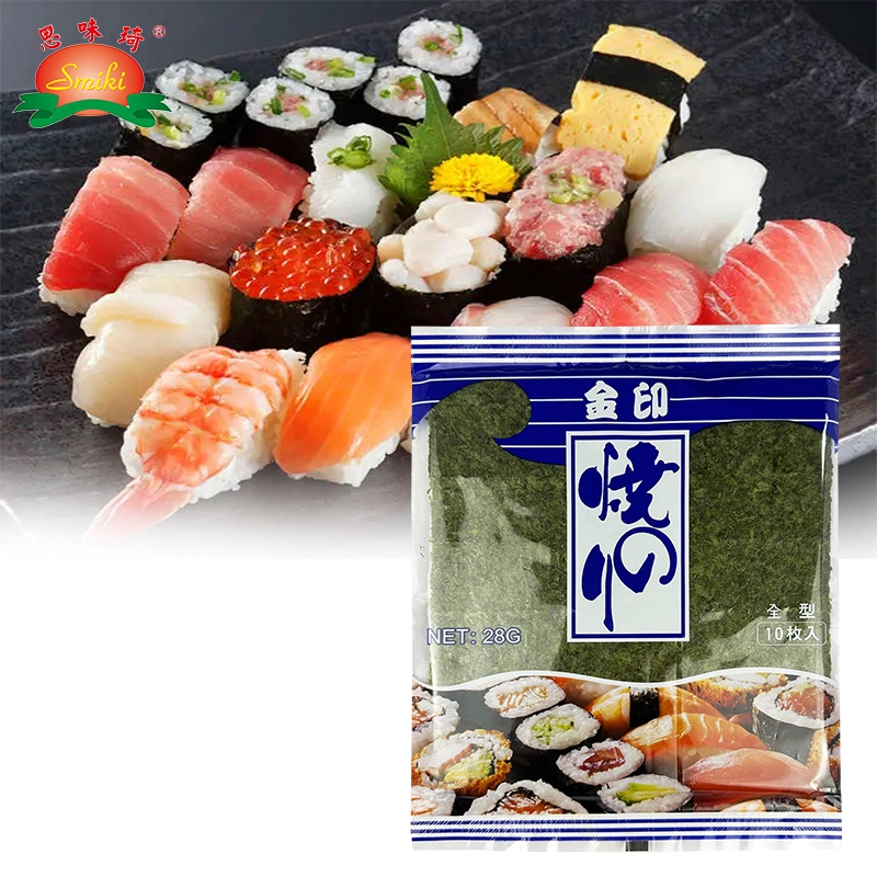 28g de amendoins torrados Algas Nori para Sushi ou snacks