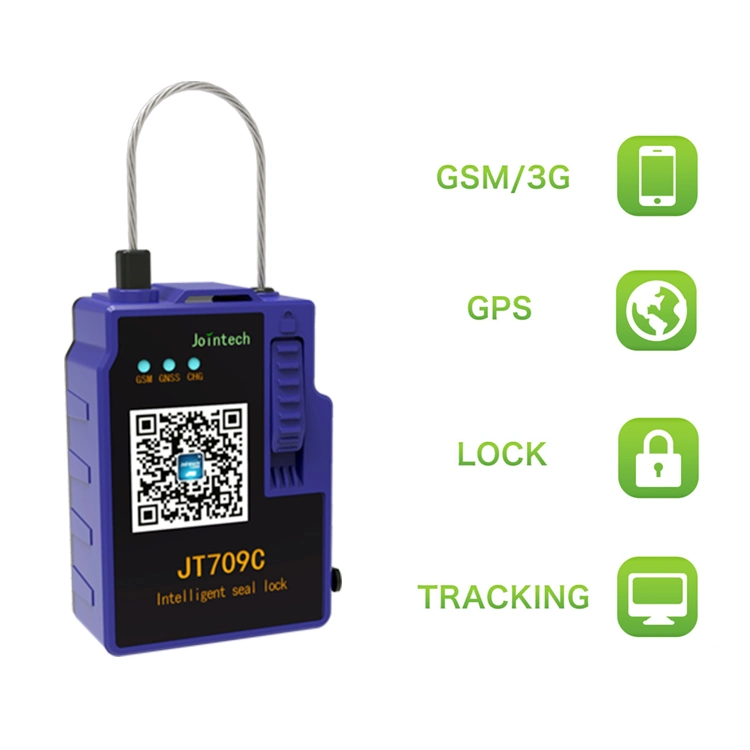 شاحنة قفل كهربائية من طراز JT709c ذات حاوية مغناطيسية من طراز GPS تتبع الختم الإلكتروني نظام الملاحة قفل GPS ذكي آمن