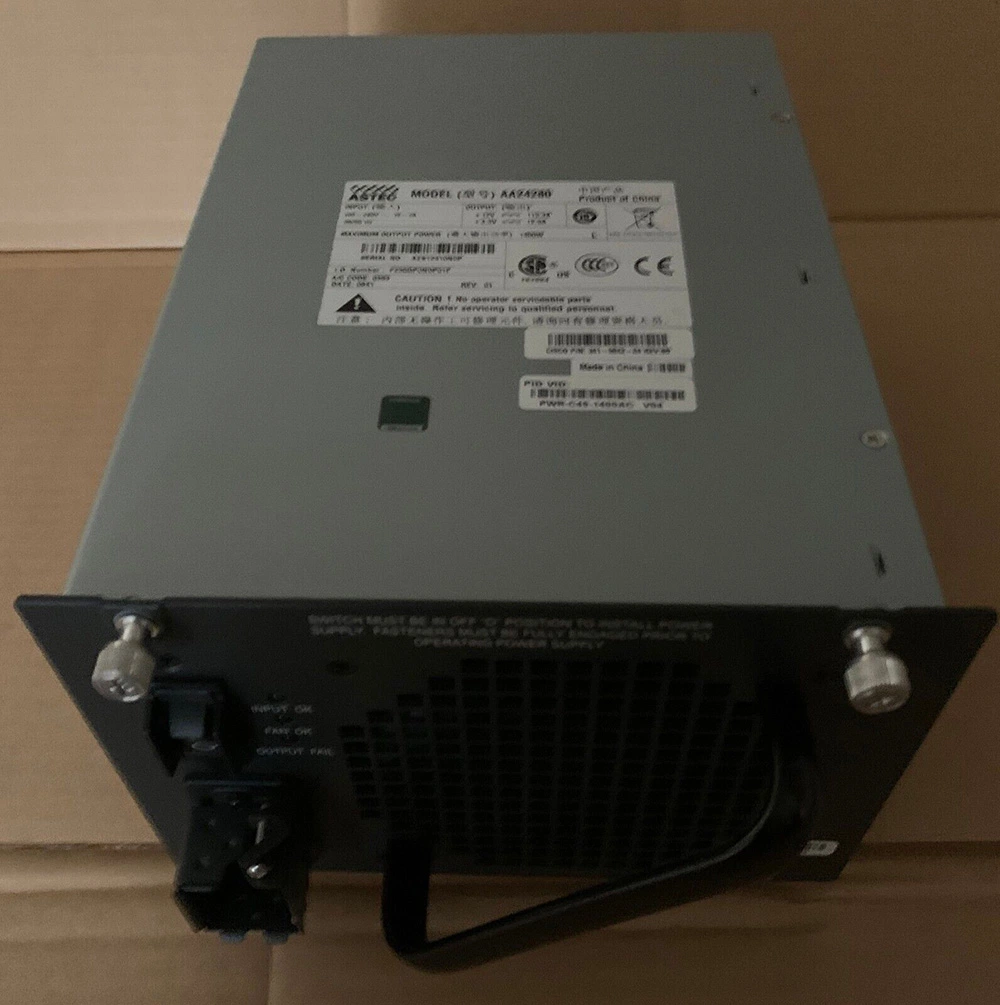 Fonte de alimentação CA Cisco Pwr-C45-1400AC Catalyst 4500 1400W (somente dados) Ligar/desligar