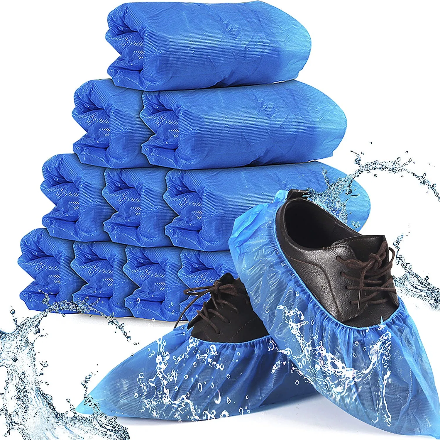 PP+CPE/PP/PE/CPE/Sf Nonwoven Waterproof Nonslip Non-Skid Disposable Foot Cover Overshoes Shoe Cover