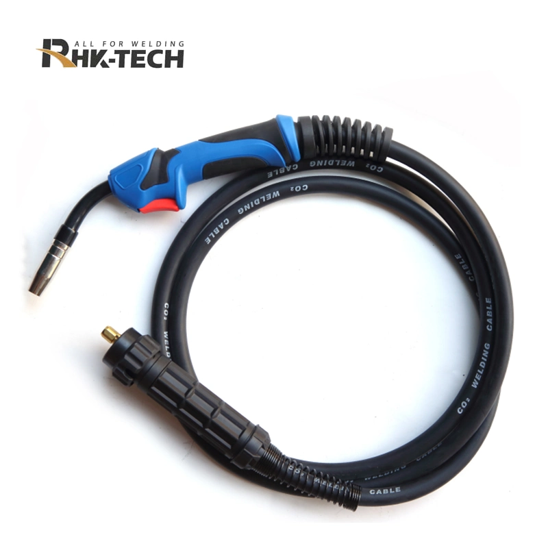 Certificado CE Cable sólido Adaptador Euro MIG15 refrigerados por gas 180AMP Antorcha de soldadura MIG de CO2