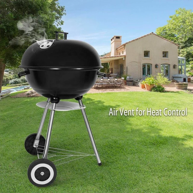 18 Inch Kettle Barbecue BBQ Charcoal BBQ Grill Travel Picnic Camping BBQ