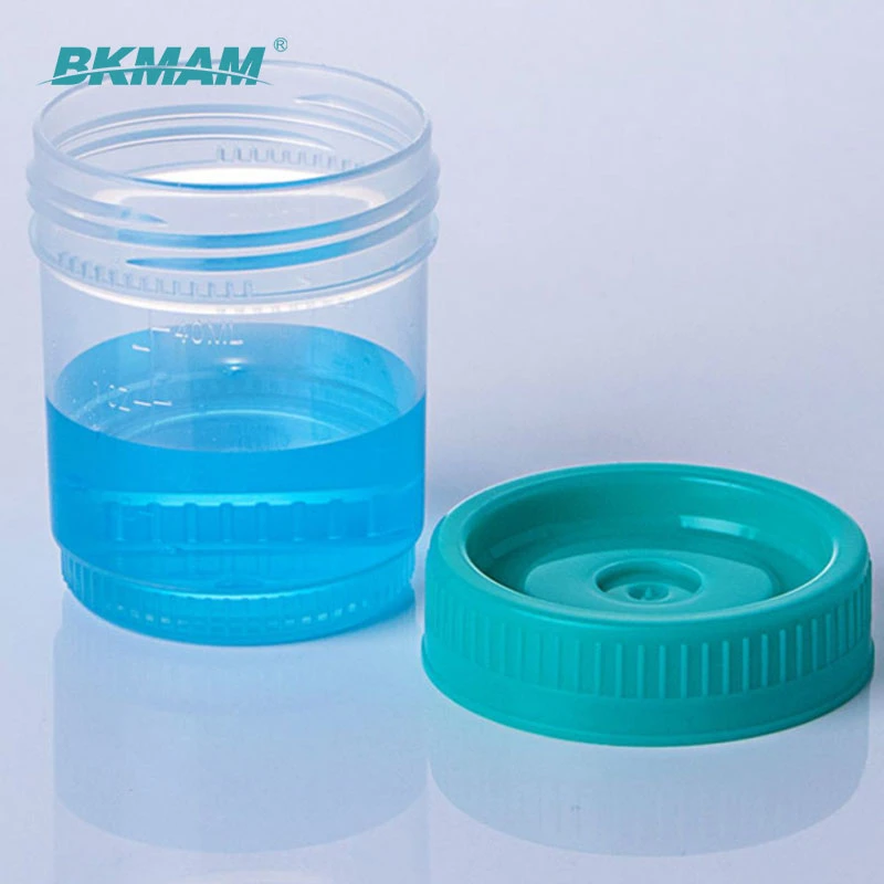 Screw Cap Urine Container Sterile Transparent Specimen Bottle 20ml 40ml 60ml 120ml