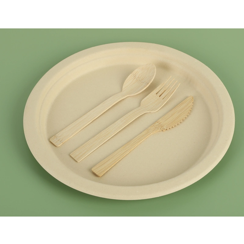 High Quality Bamboo Spoon Cutlery Plates Suppliers Wholesale Bio-Degradable Disposable Customized A Grade Bamboo Tableware