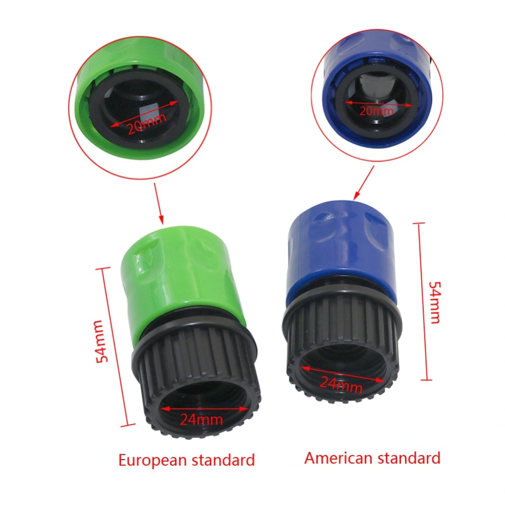 3/4 Inch American Standard/European Standard Female/Male Thread Quick Connectors Kit Garden Irrigation Water Connectors