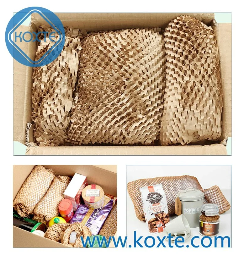 Full Automaitc Change Roll Express Packing Kraft Honeycomb Paper Cushion Making Cutting Machine