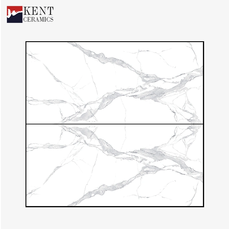 1200*2700mm White Marble Look Slab Food Safe Wide Application Sintered Stone