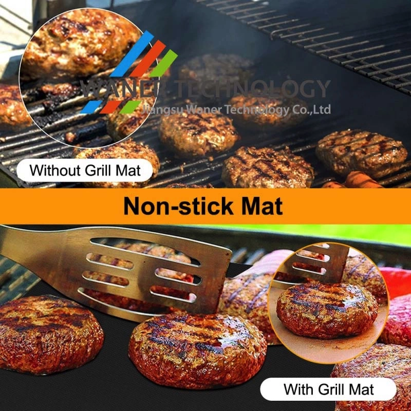 0,2mm Dicke BBQ Food Grade Hitzebeständigkeit BBQ Grill Matte