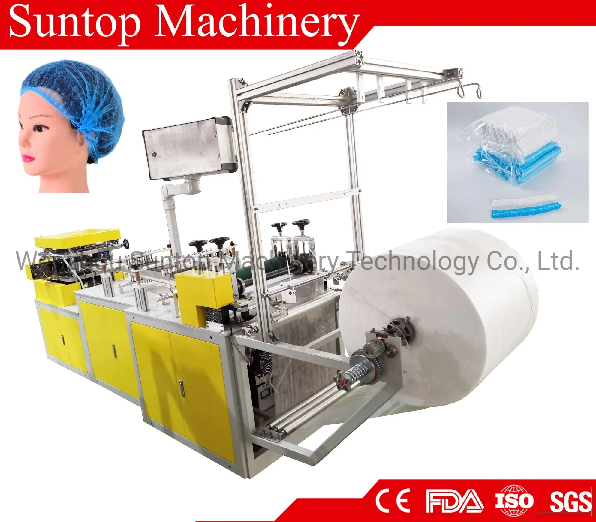 Automatic Plastic Bouffant Cap Making Machine on Sales