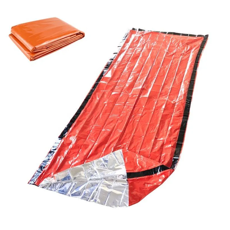 Use as Emergency Bivy Sack Shelter Kit Survival Sleeping Bag Mylar Thermal Bivvy Emergency Sleeping Bag