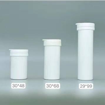 84mm 92mm 96mm 99mm 133mm 144mm Height Effervescent Tablets Packaging Tube Plastic PP Vitamin C Bottle with Desiccant Spiral Cap