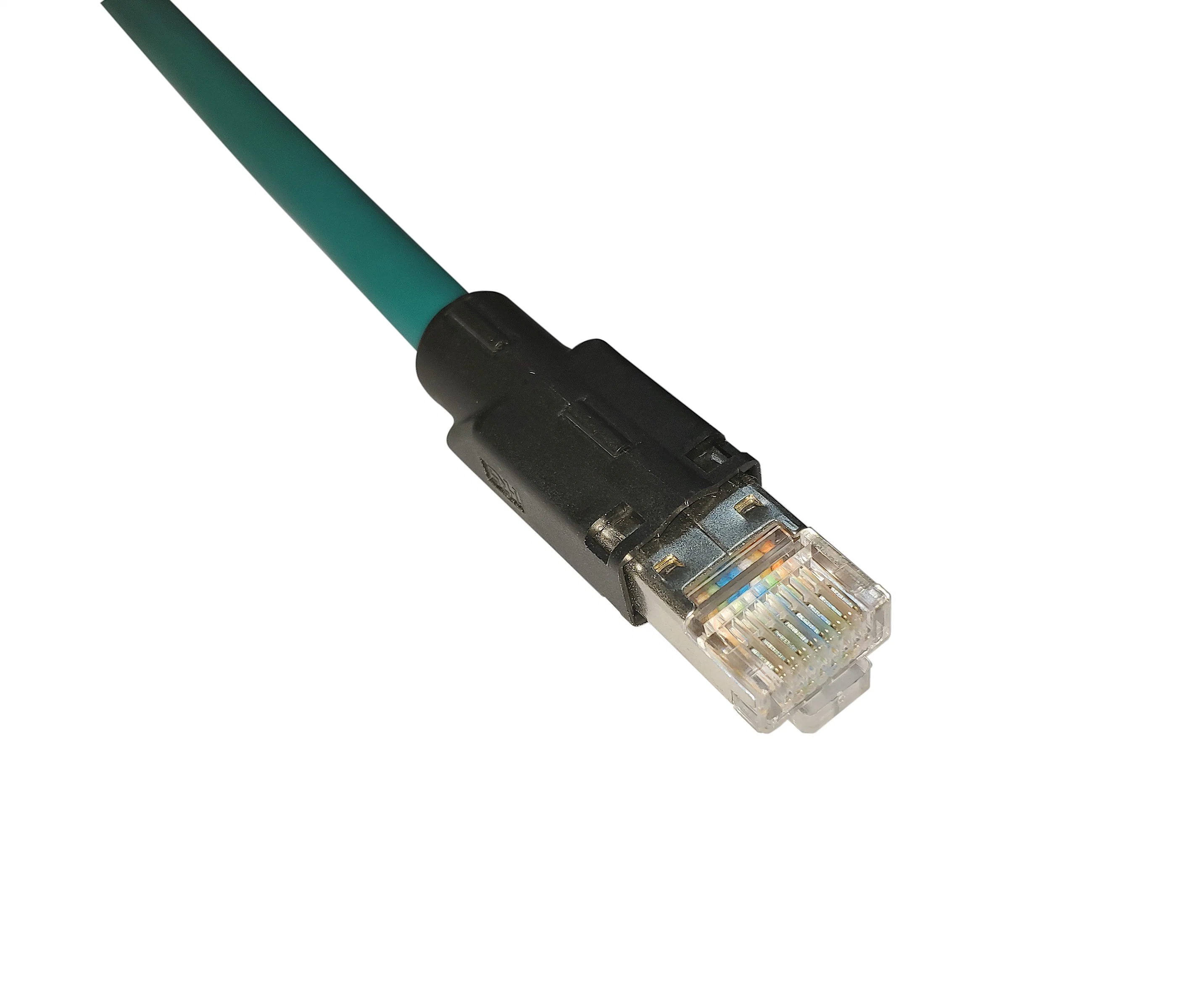 الفئة 5E Ethernet/IP M12 كود لكابلات الاتصال المحمية من نوع RJ45 Fieldbus