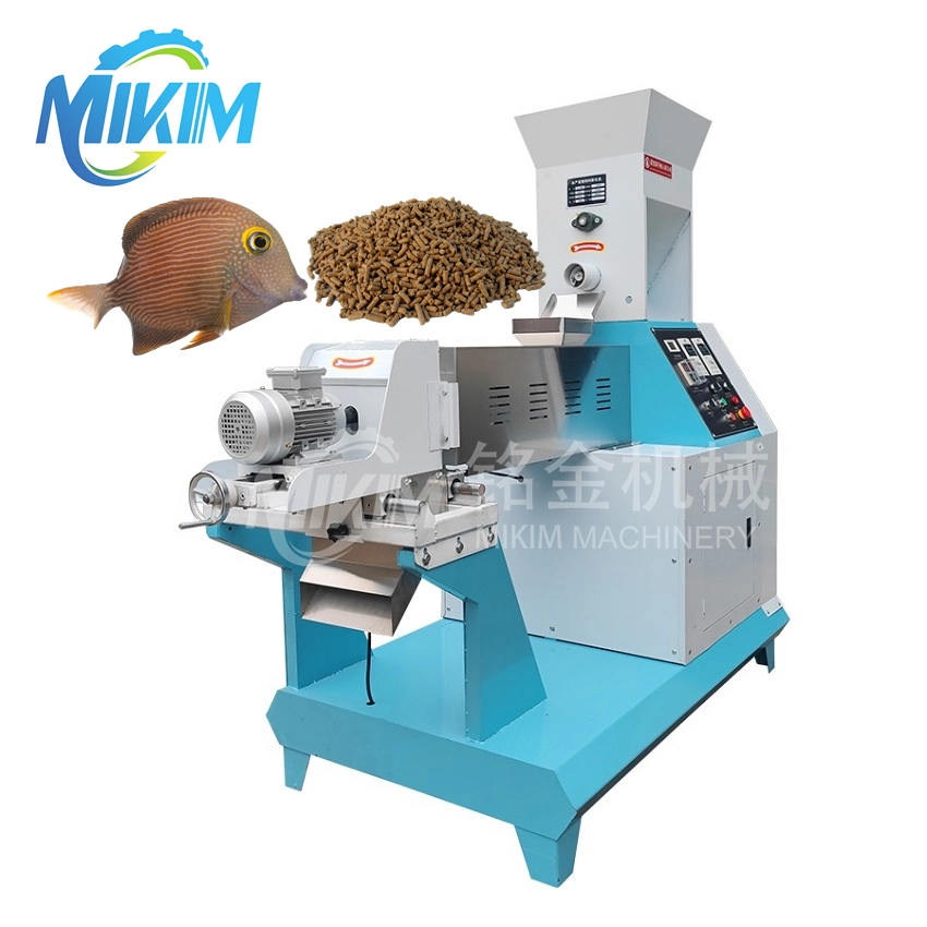 Livestock Poultry Pet Animal Food Making Machine 1mm-12mm Feed Pellet Extruder Floating Sinking Carp Fish Feed Processing Machine