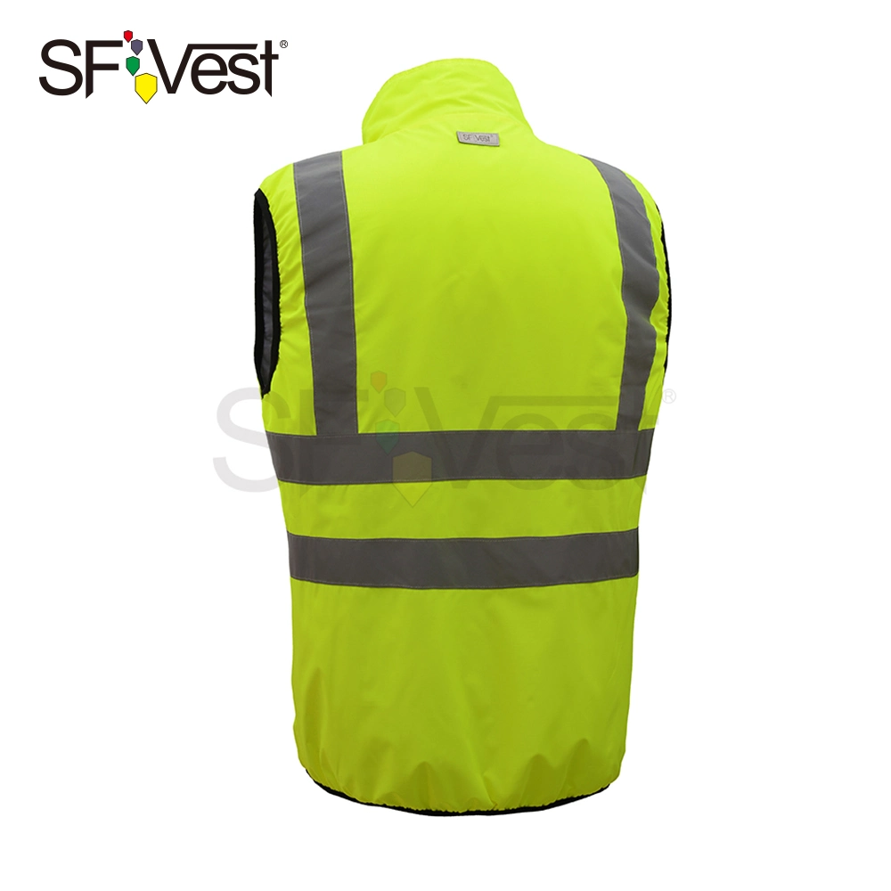 Hi Viz Traffic Warning Safety Reflective Jacket Wind Proof Work Wear