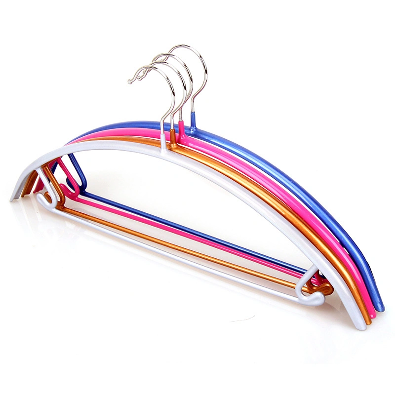 Fashionable Laundry PVC Coated Wire Hangers Metal Clothes Hangers