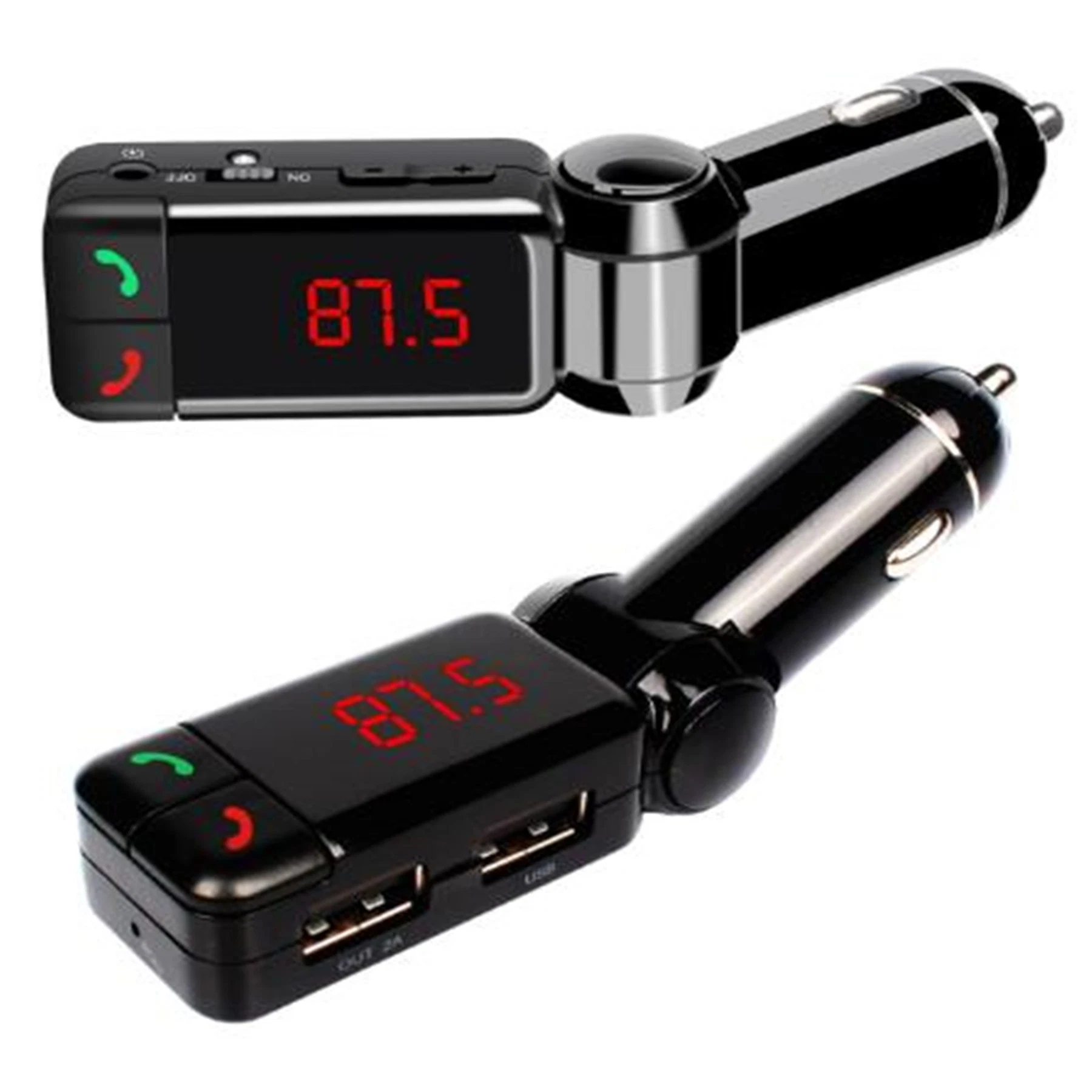 Vcar Kit FM Transmitter Car Radio Adapter Handfree Phone Call for iPhone