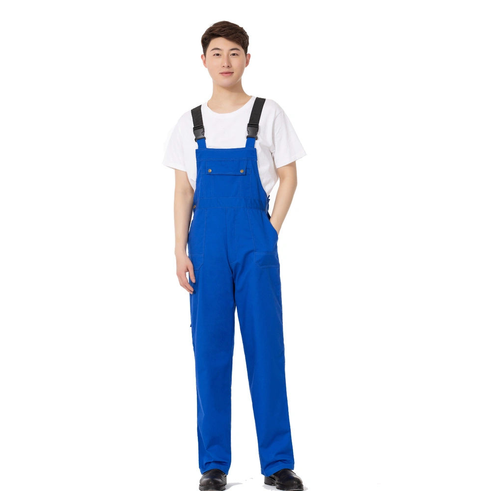 Factory New Design Industrial Safety Workwear Bib Pants Uniform Work Overalls Cargo Pants for Men