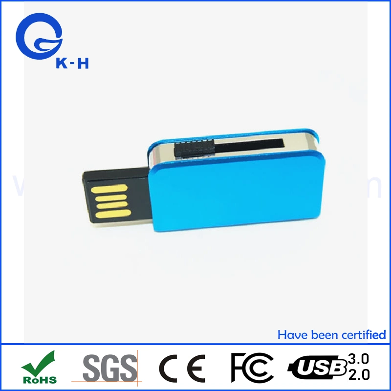 Hot Sales Mini Metal Book Shape USB Flash Storage 4GB