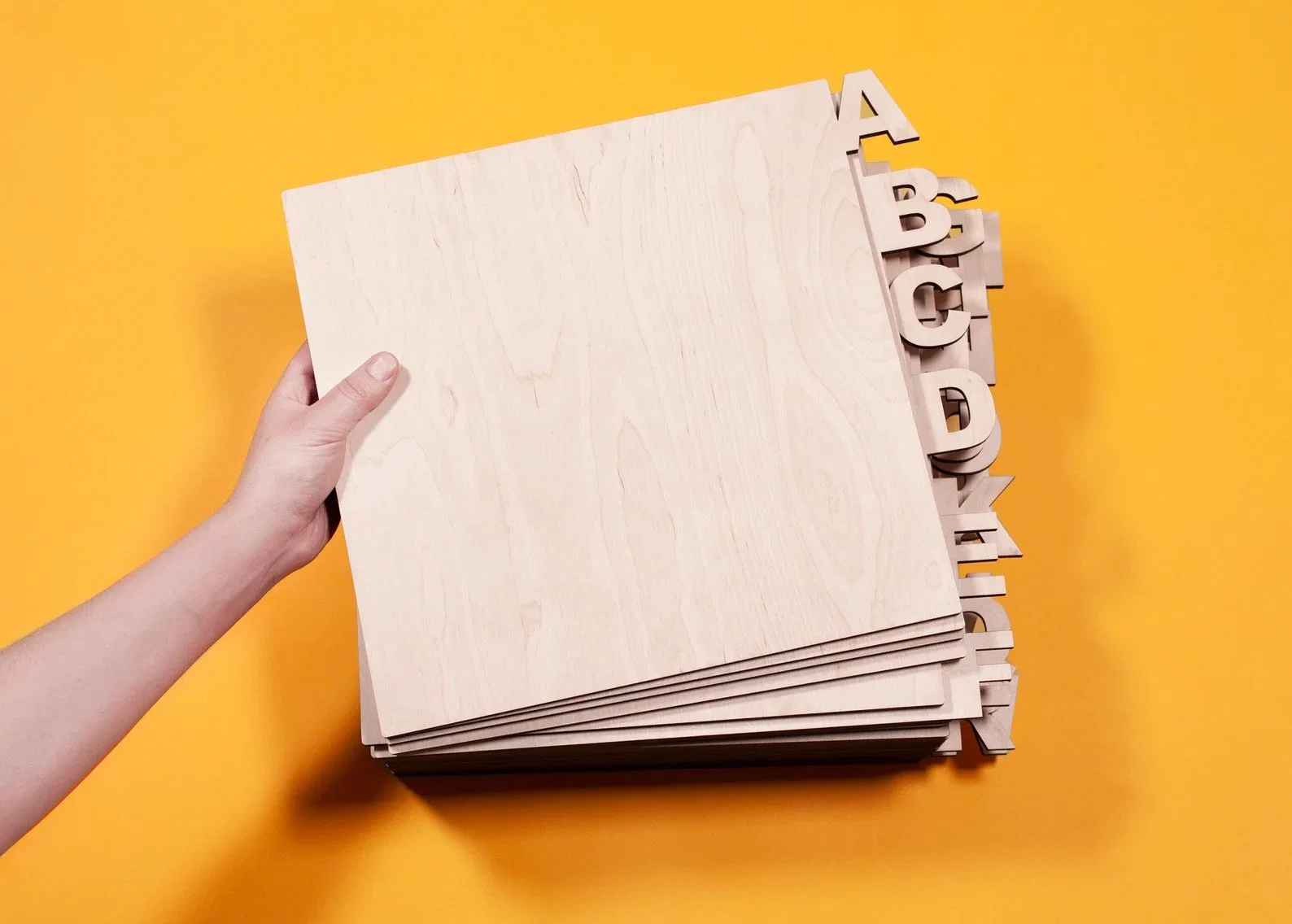 Custom Laser Cut Wooden Record Dividers Vinyl Album Organization Record