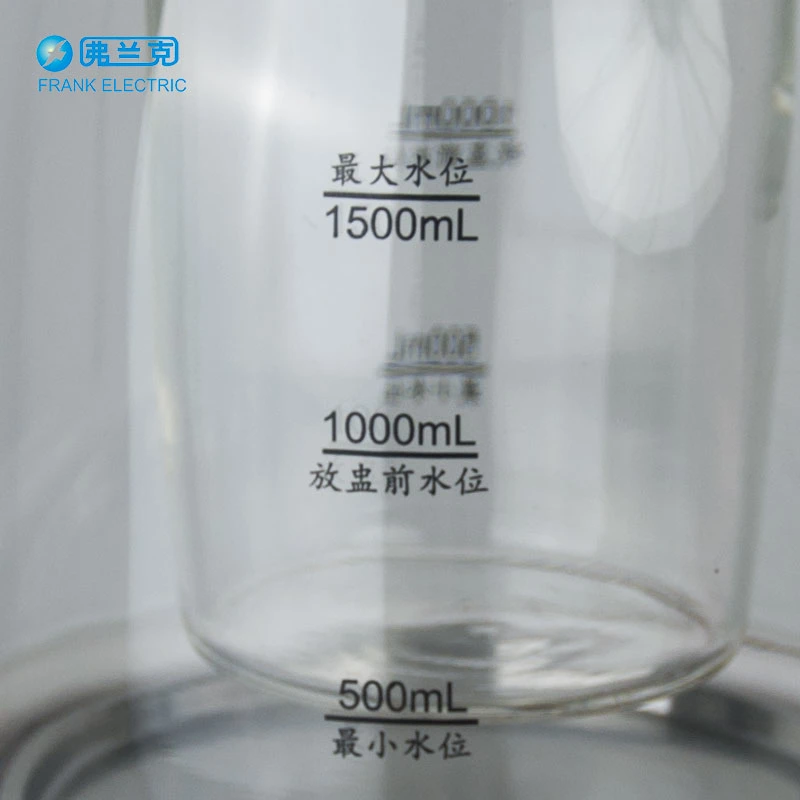 China Factory 1,5L Glasmaterial Elektro Multifunktions-Gesundheit Wasserkocher