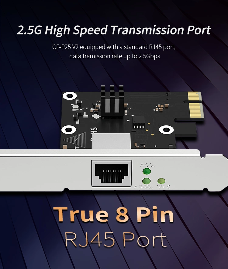 Comfast 2.5gbps WiFi Adapter Card Gaming Gigabit Rtl8125b Wireless Adapter PCI-E Network LAN Card