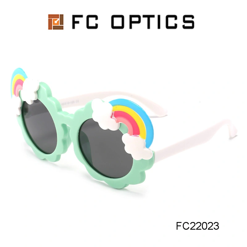 2020 Cute Rainbow Tpee Kids Fashion Sunglasses Polarized