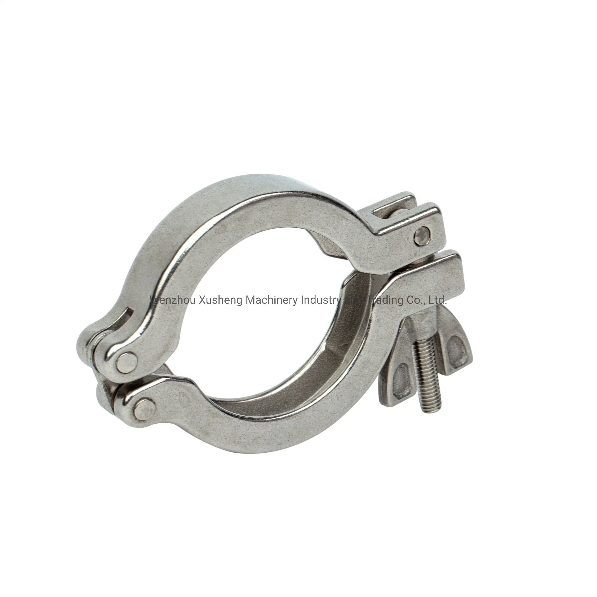 304 Sanitary Stainless Steel Double Pins Pipe Clamp