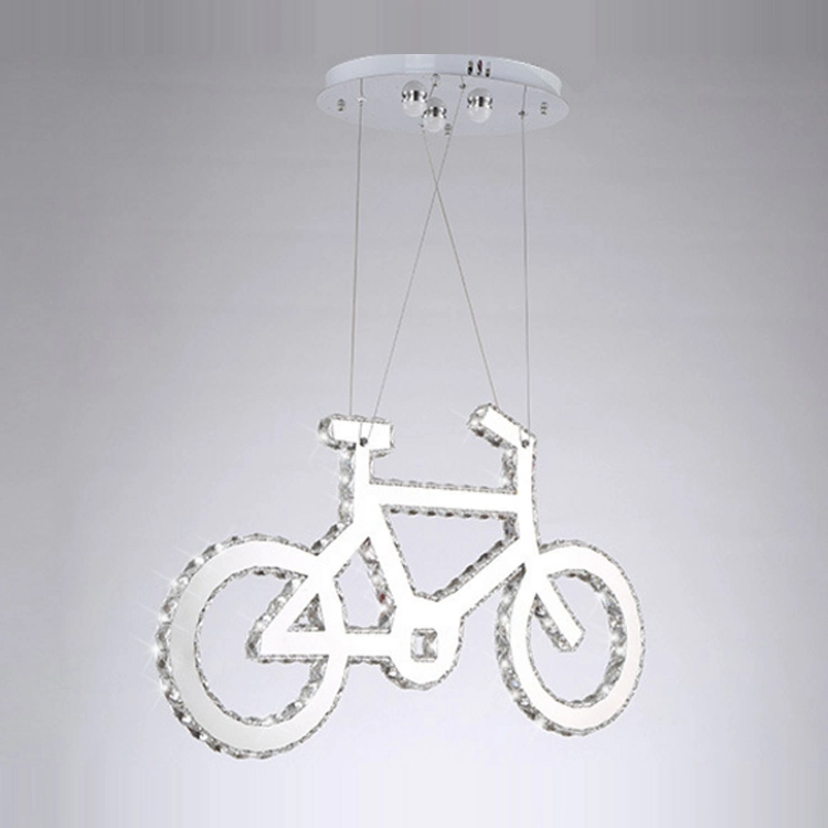 Tpstarlite lampe lustre lustre de Cristal Pendentif vélo d'éclairage de luxe