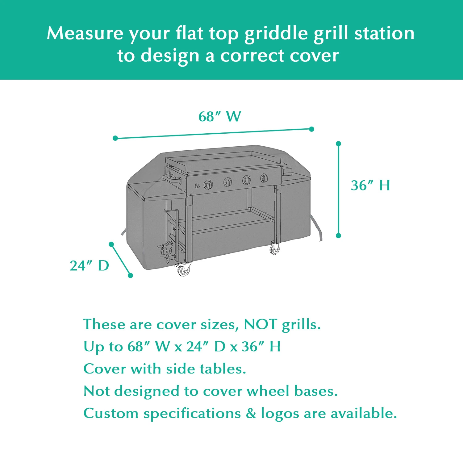 Dandelion Wholesale/Supplier 600d Waterproof Dustproof Flat Top Griddle Grill Cover