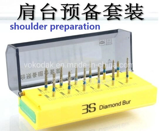 Dental Diamond Bur Combination Packages with Disinfection Box