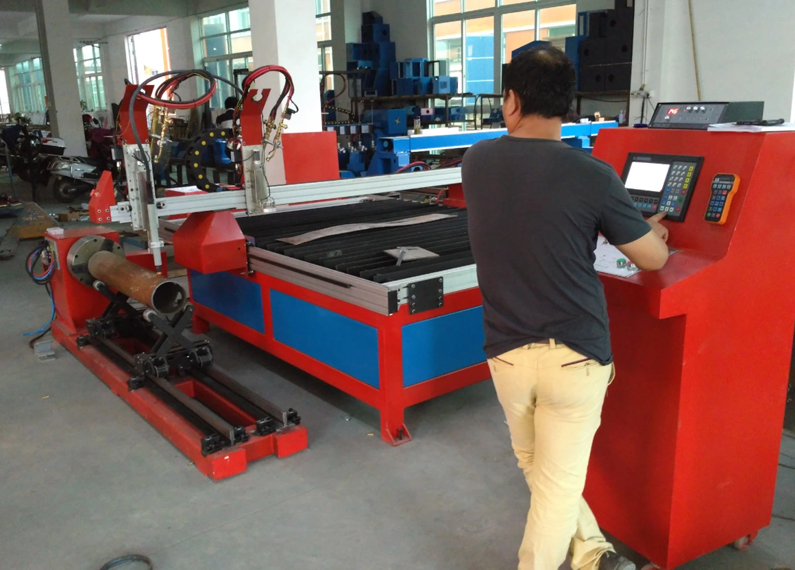 High quality/High cost performance  CNC Plasma Cutter Machine Metal/ Plate and Pipes Plasma Cutting Machine for Sale