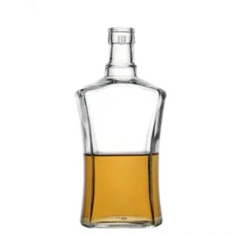 Factory Supplier Hot Sale Premium High Borolisicate Glass Craft Wine Bottle Flat Wine Bottle