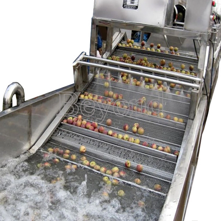 Bulle d'air de la rondelle de fruits légumes industriels machine à laver la rondelle de fermes de fruits