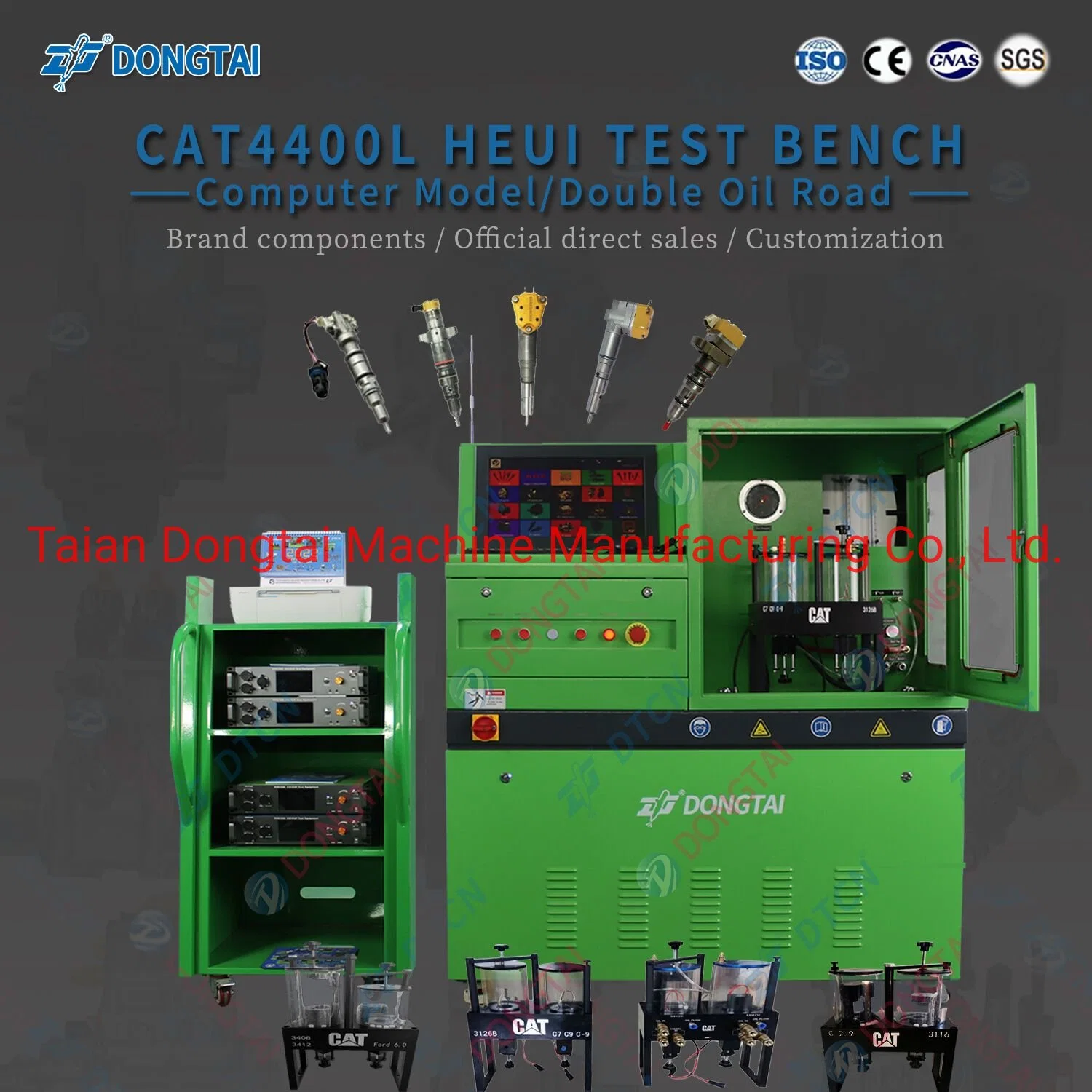 Dongtai Cat4400L Heui Hrdraulic Electornic Unit Injector Test Bench or Stand (2 oil road)