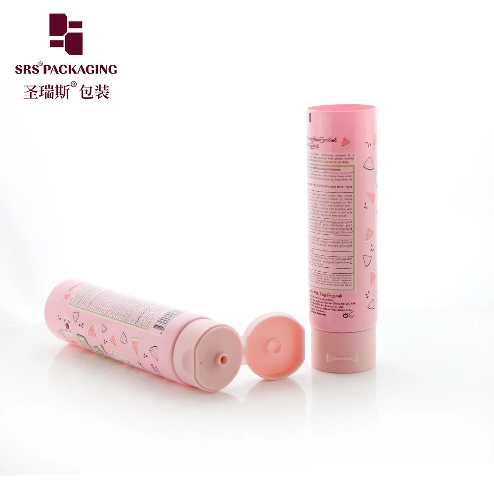 SRR Packaging 75ml 120ml SRS Eco-friendly packaging Plastic PE Soft Cosmetic Body Lotion Tube For Person Care