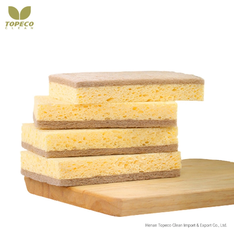 Topeco Reusable Sisal Fiber Cellulose Sponge Natural
