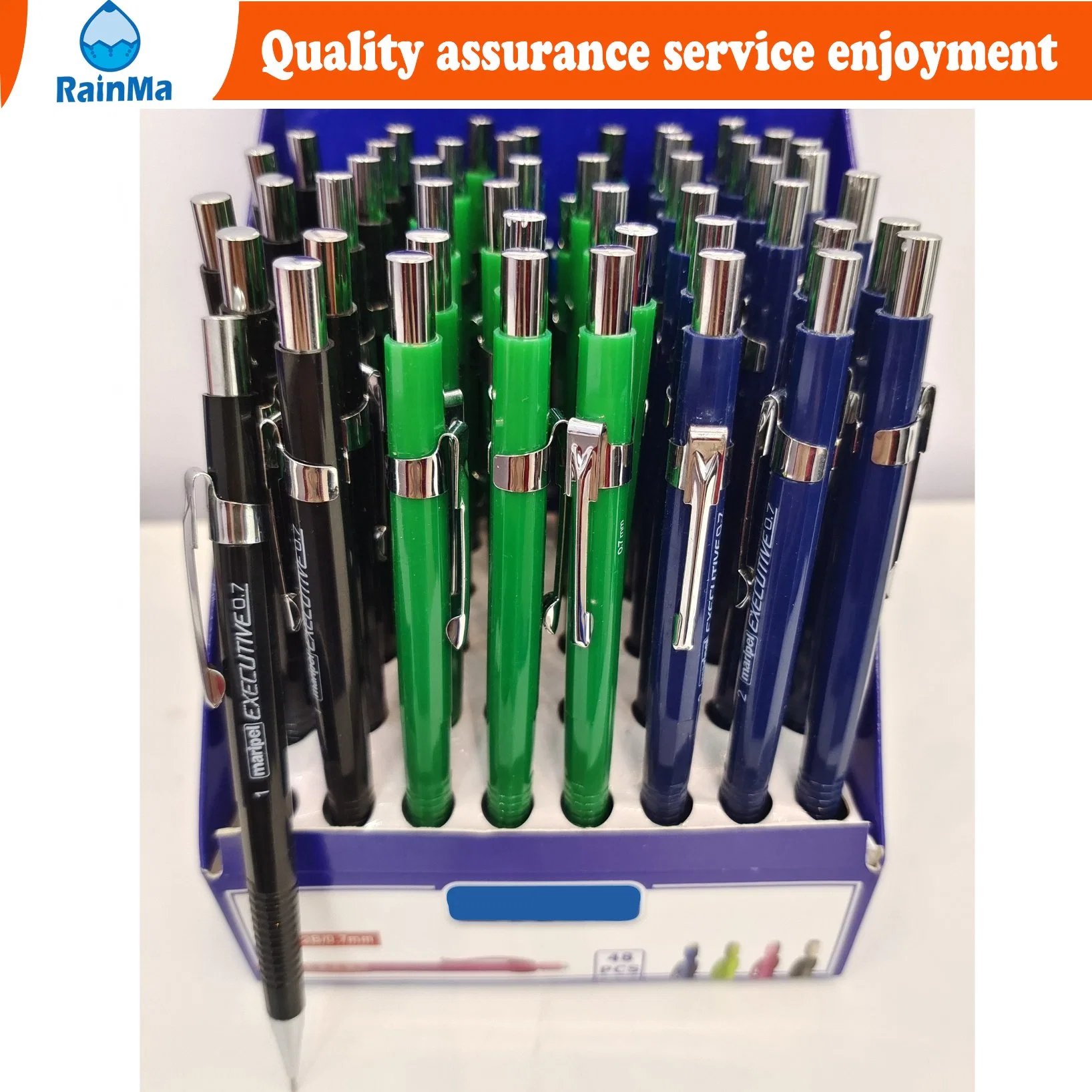 Custom Colored Logo Plastic Mechanical Pencil for Stationery Promotion