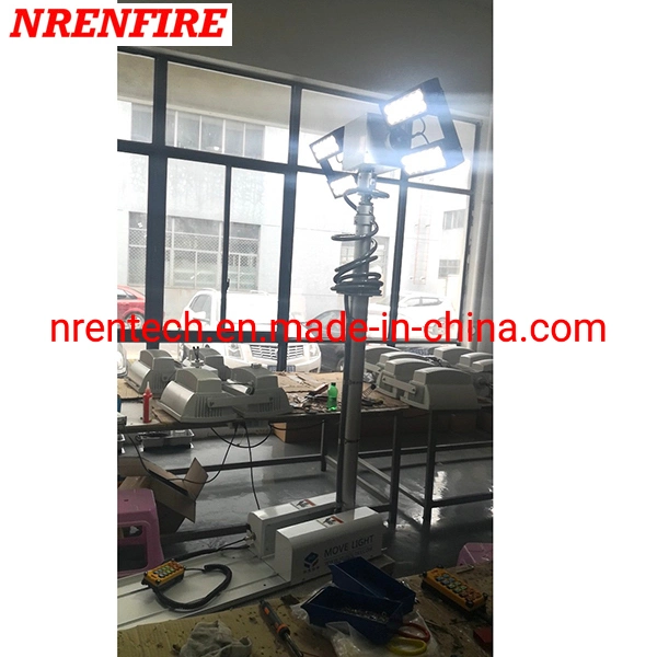 Fire Truck Mounted Foldable Telescopic Mast Light-Roof Mast Light