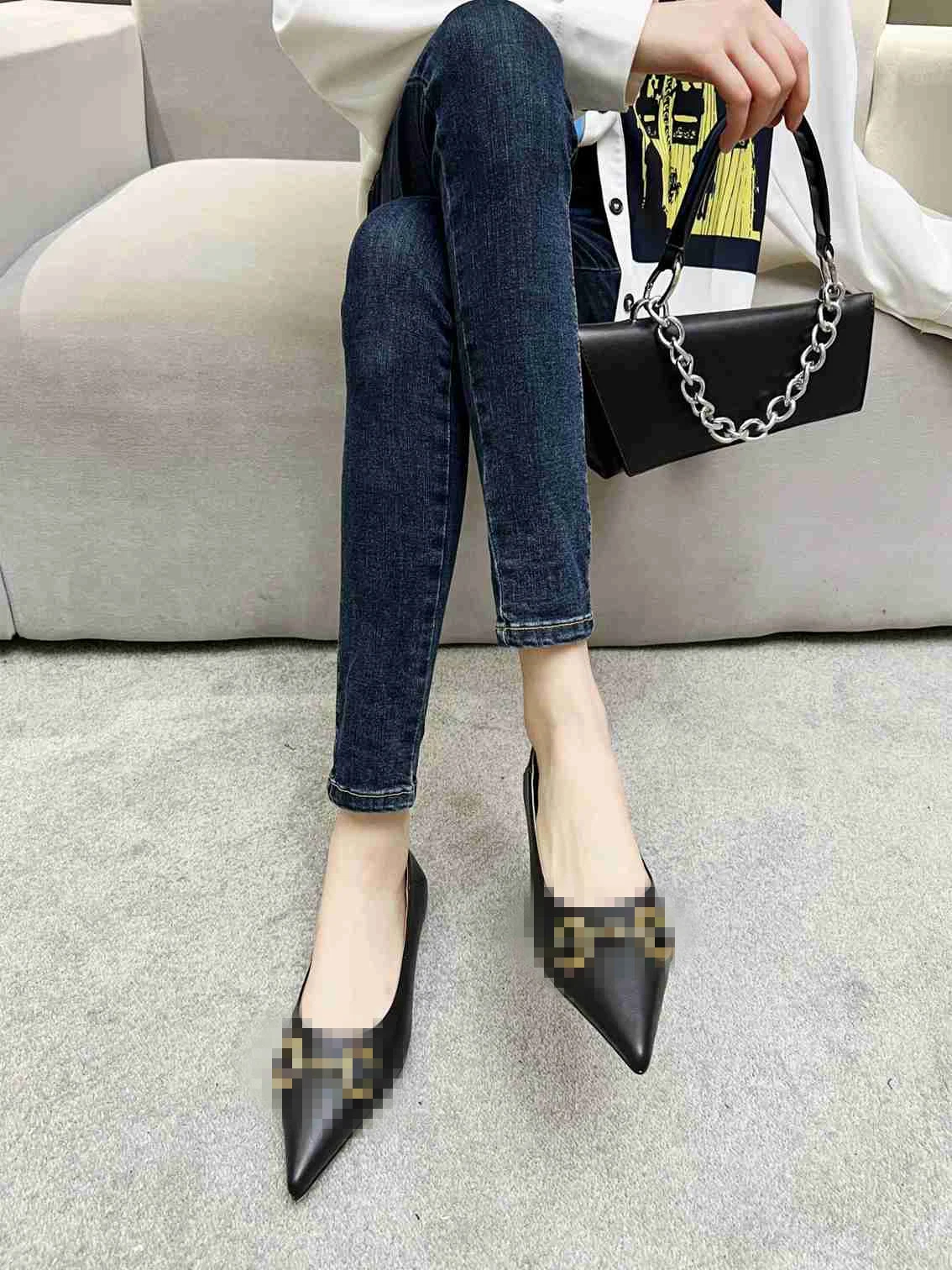 High quality/High cost performance Mirror Head Layer Cowhide Lacquer Heels Lady Woman Shoes