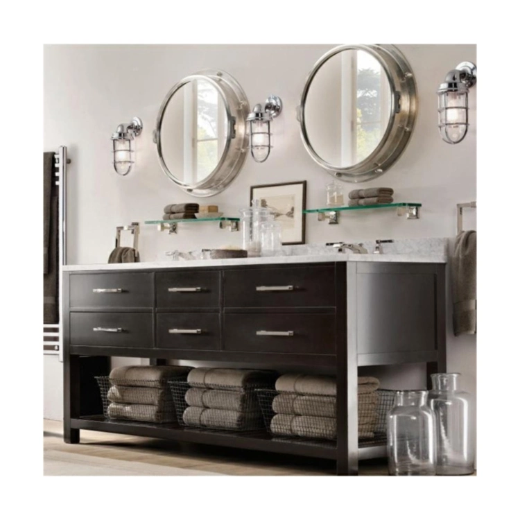 Orient Cheap Price Wooden Bathroom Mirror Cabinet