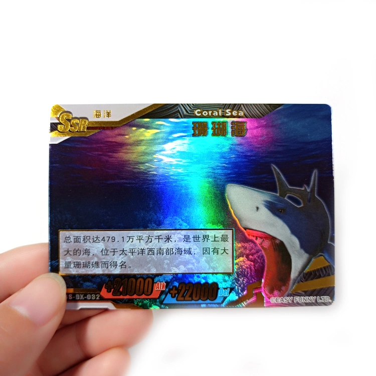 OEM Printing Customers Own Artworks Smart Playing Cards Blue/Black Core Paper Trading Cards Print Game Cards Maker