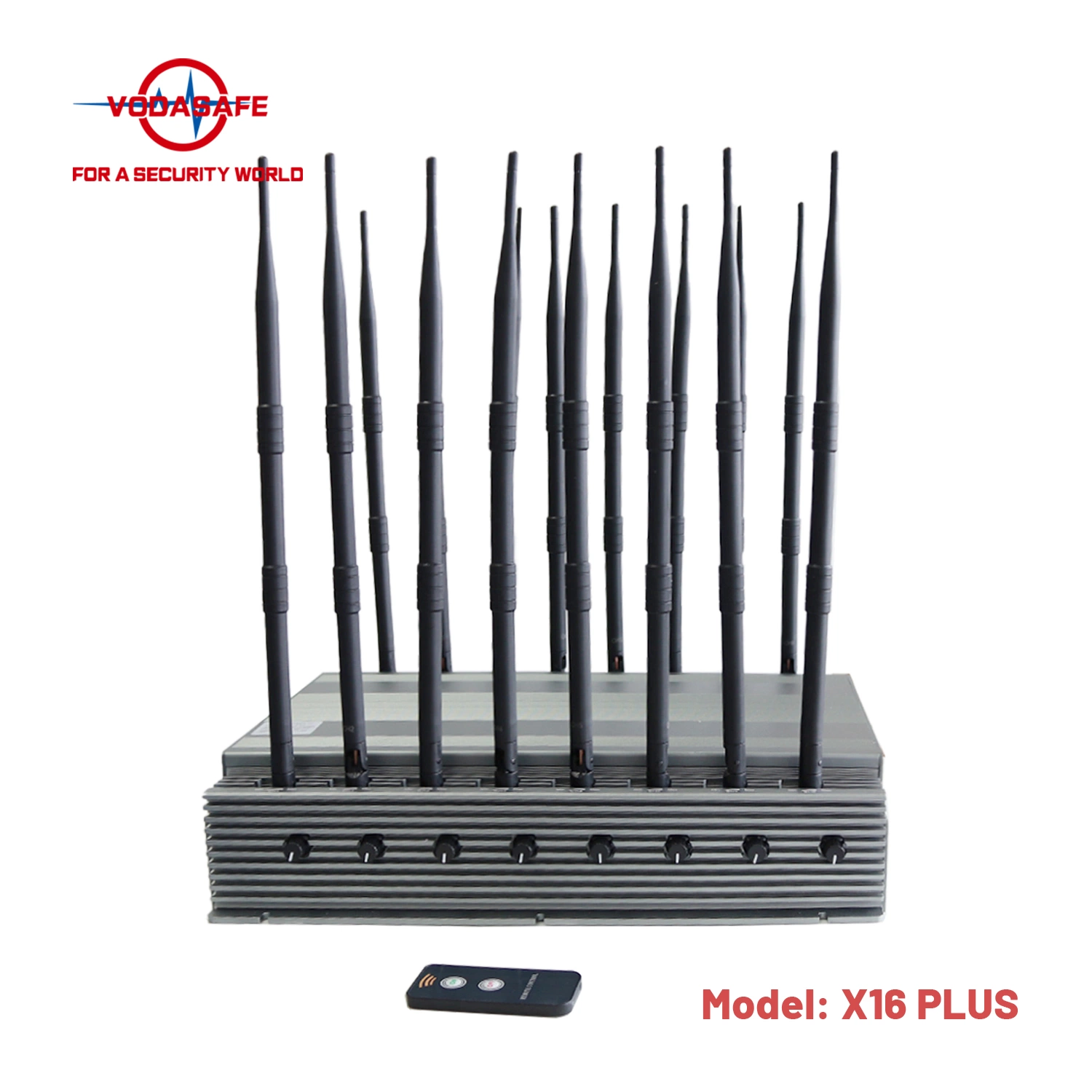 High Power 70m 2g 3G 4G 5g WiFi GPS Prison Mobile Phone Jammer with 5dBi High Gain Antenna