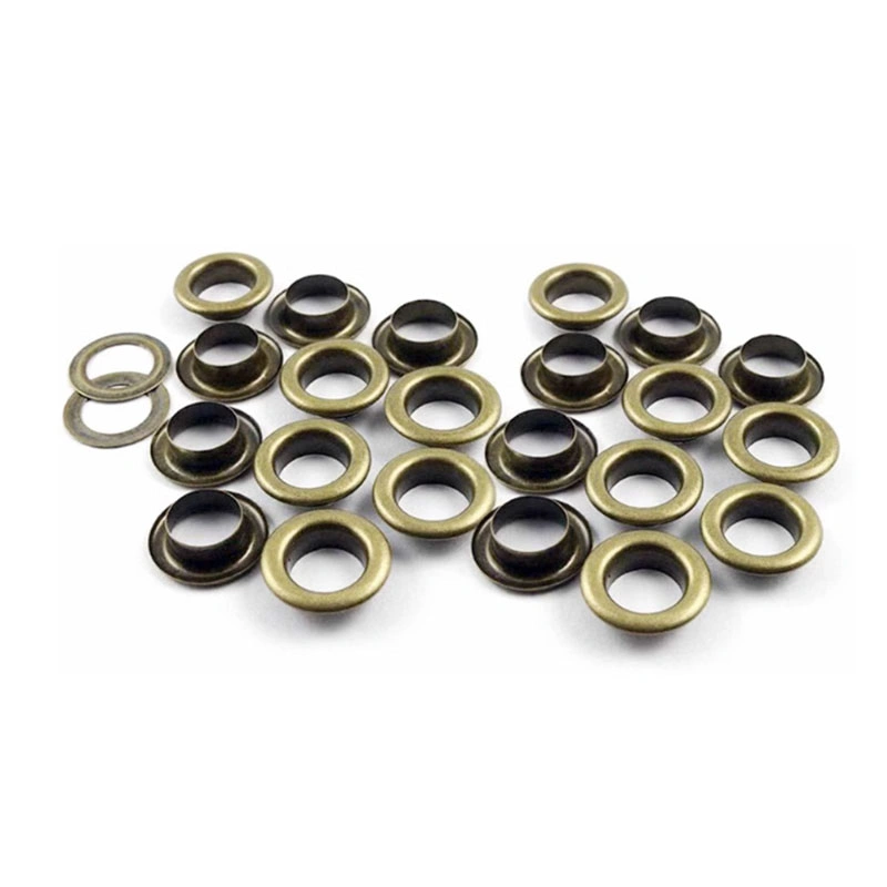 Brass Eyelet with Washer Leather Craft Repair Grommet Round Eye Rings for Shoes Bag Clothing Leather Belt Hat