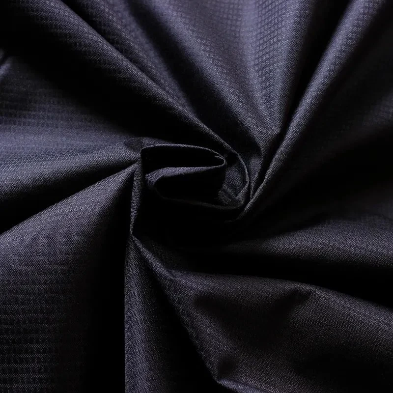 PVC Laminated Fd Honeycomb Polyester Pongee Fabric for Rainwear Windbreakers Jacket