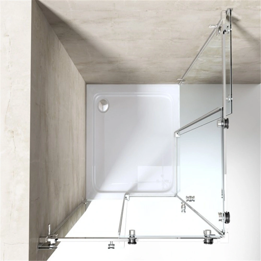 Modern European Style Stainless Steel Bathtub Sliding Shower Enclosure