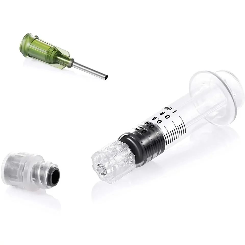 Factory Price 1ml Oil Prefilled Glass Syringe with Airtight Luer Lock Cap