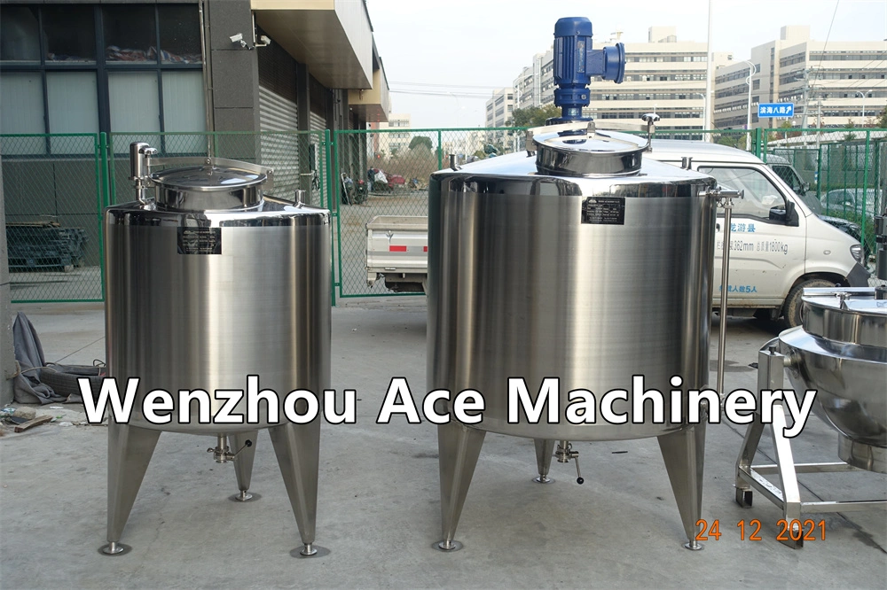 Best Price 100-5000 Gallon Movable Stainless Steel Storage Tanks Equipment for Storing Chemical Cosmetic Liquids Lotion Cream Oil Water